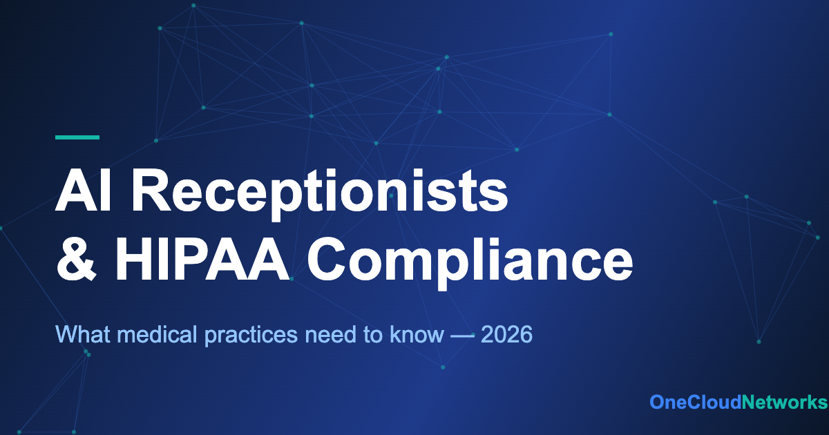 AI receptionists and HIPAA compliance for medical practices